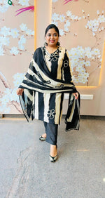 Mirror work pure cotton full suit set