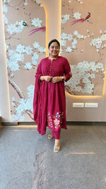 Restocked the best seller pure cotton full suit set in wine