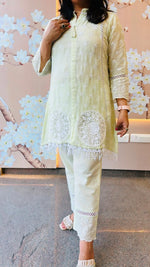 Pretty Shifli lining co ord set in green