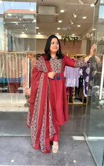 Wow pure cotton suit set in red