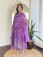 Fully embroidered Mul Chanderi