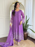 Fully embroidered Mul Chanderi