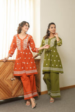 Super pretty amazing co ord set in rust