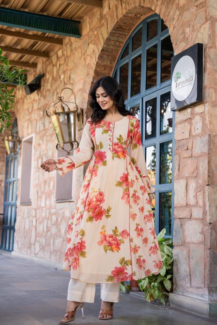 Pure mul cotton lining suit set