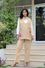 Wow jute cotton embroidered co ord set