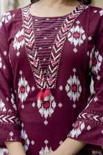 Beautiful Ikkat printed cotton suit set