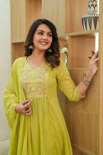 Pure Mul cotton lining embroidered suit set