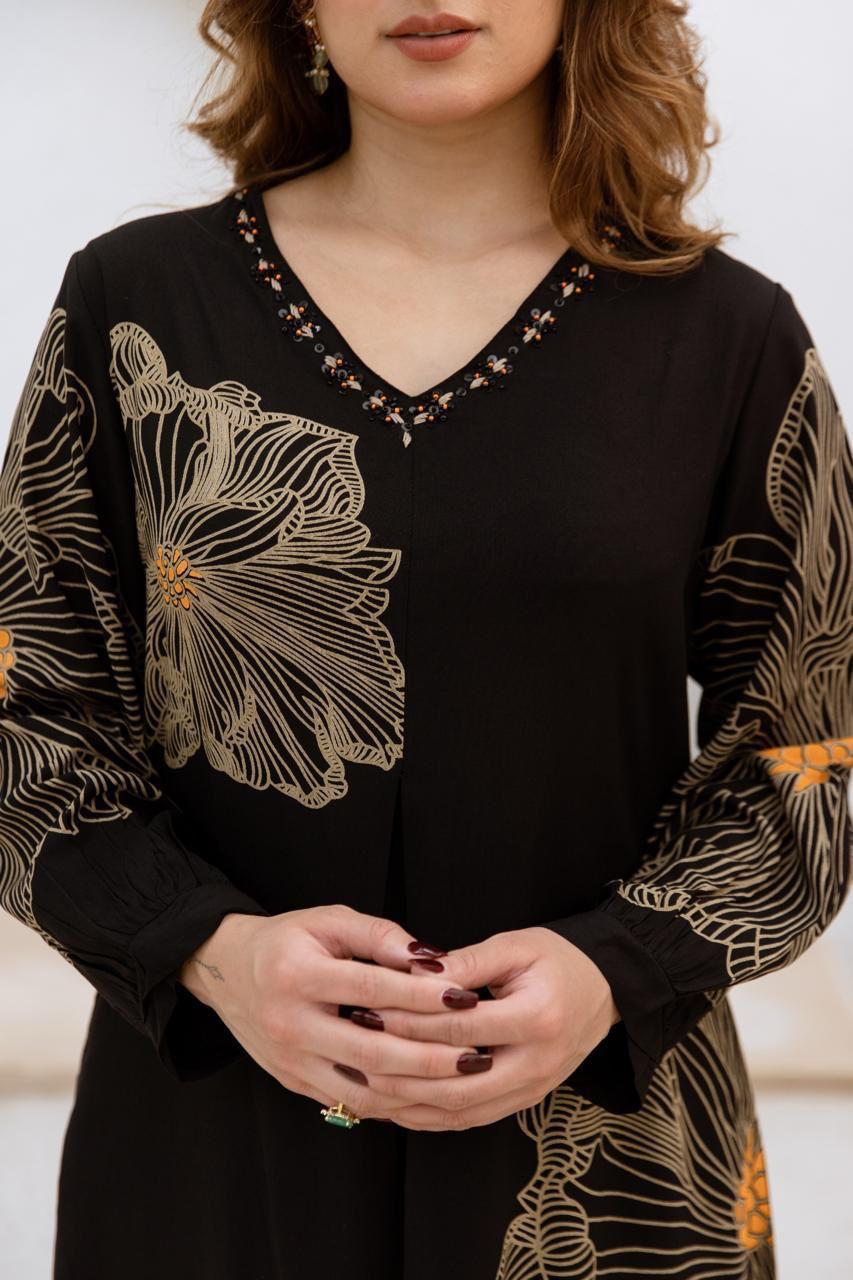 Heavy rayon designer palazzo set