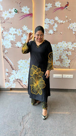 Heavy rayon printed palazzo set