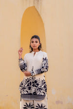 Summer perfect digital printed co ord in black and camel colour