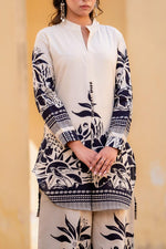 Summer perfect digital printed co ord in black and camel colour