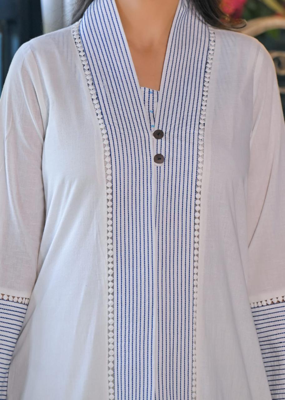 Restock! Super wala pretty cotton blue colour stylish co ord!