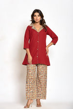 Premium trendy cottonco ord set in red