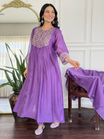 Wow Mul Chanderi lining suit set