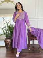 Wow Mul Chanderi lining suit set