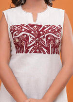 Pretty appliqué work kurta pant