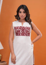 Pretty appliqué work kurta pant