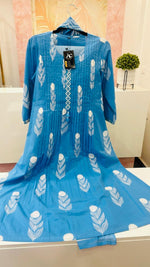 Powder blue pure cotton full suit set