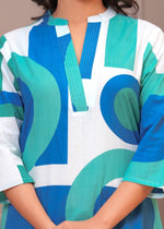 Beautiful cotton blue kurta pant