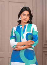 Beautiful cotton blue kurta pant