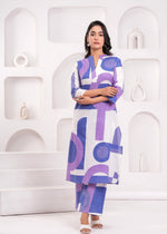 Beautiful cotton purple kurta pant