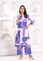 Beautiful cotton purple kurta pant