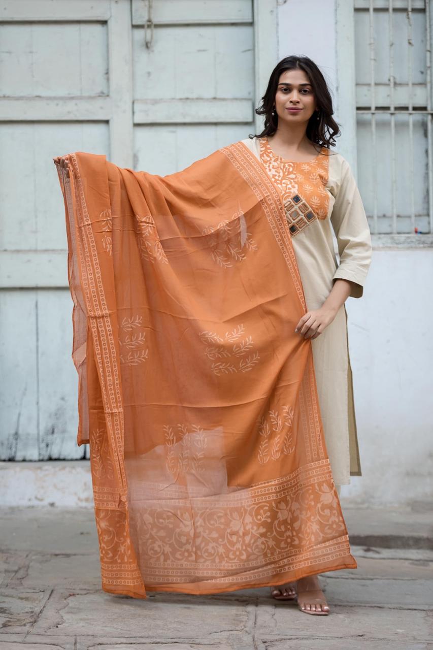 Smart cotton real mirror suit set