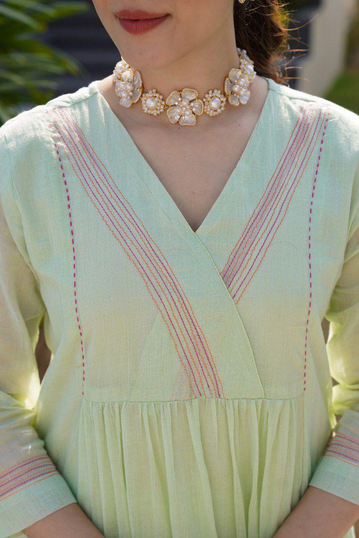 Soft n elegant Mul cotton lining kurta pant