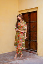 Designer Patola cotton co ord set