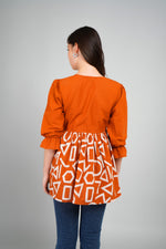 Designer cotton short top