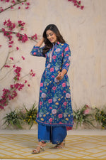 Beautiful cotton floral kurta pant