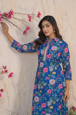 Beautiful cotton floral kurta pant