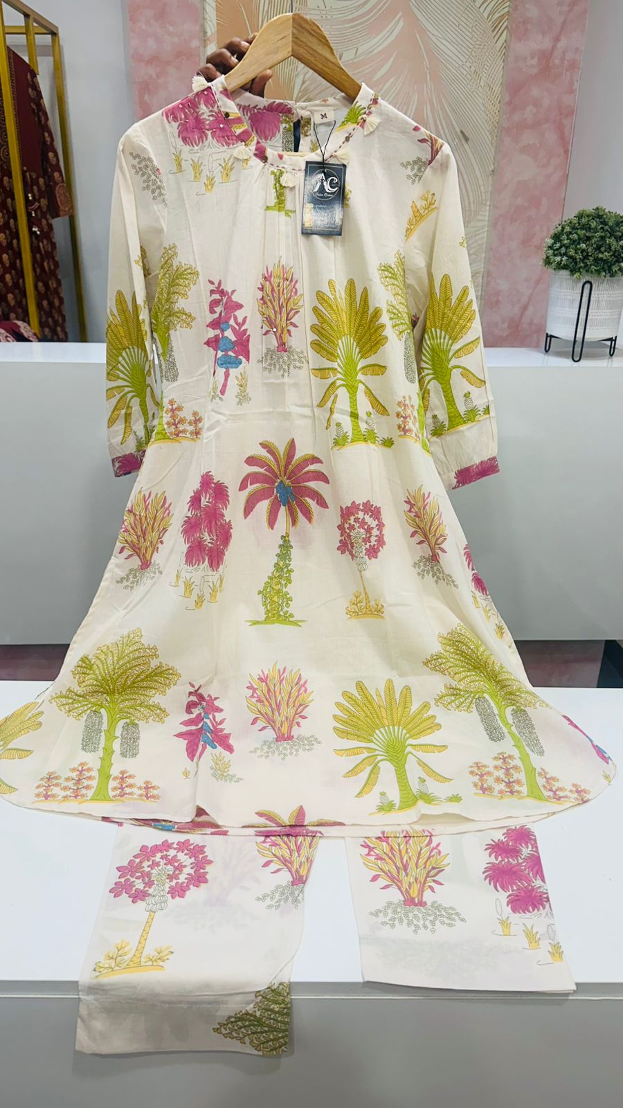 Smart cotton floral co ord set