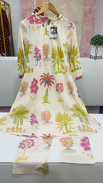 Smart cotton floral co ord set