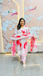 Stylish n elegant digital printed cotton suit set