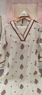 Fully embroidered pure cotton suit set