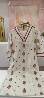 Fully embroidered pure cotton suit set