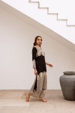 Best selling in now black colour! Wow wow heavy cotton slub kurta pant