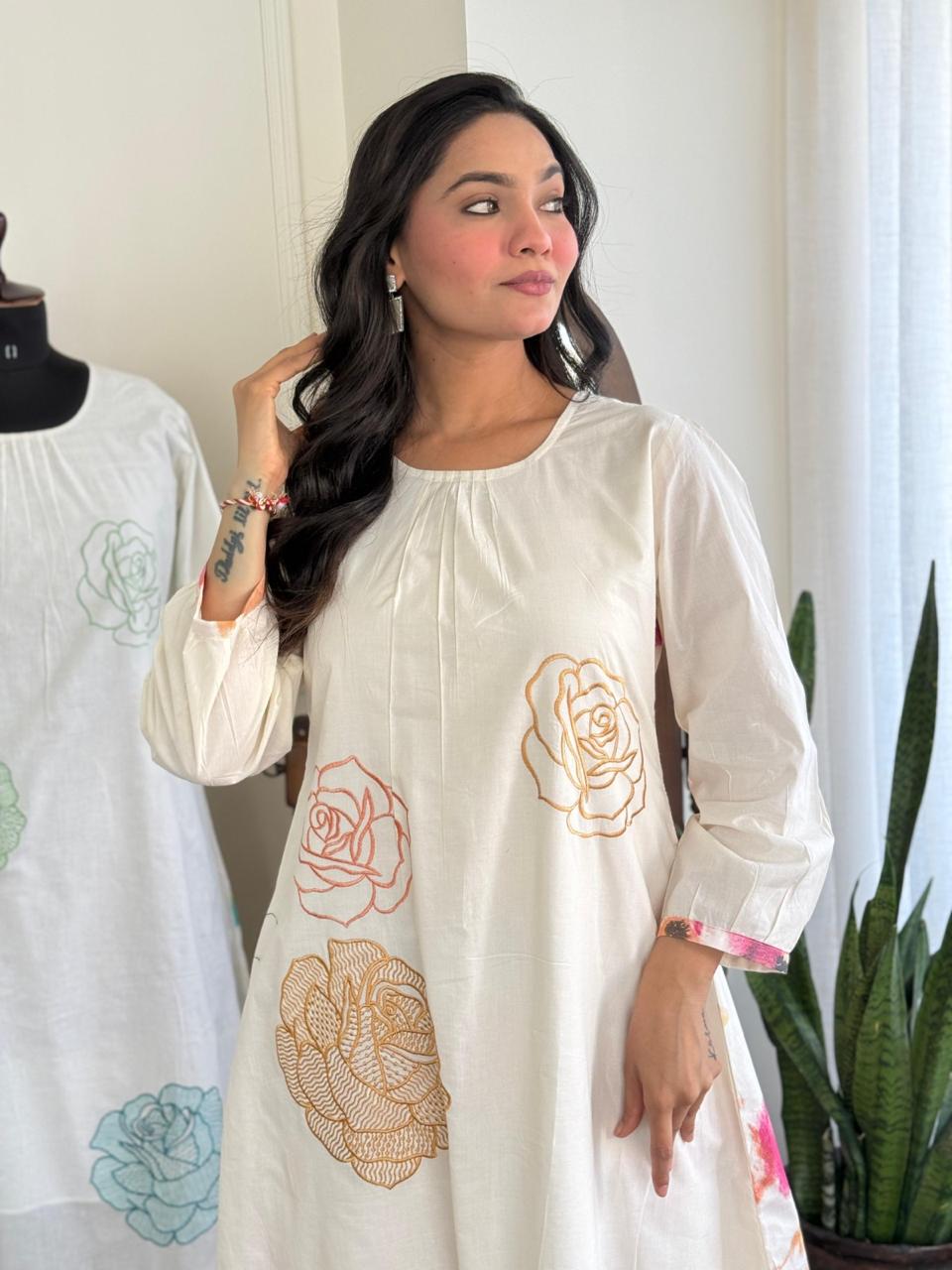 Wow n premium cotton lining kurta pant