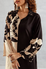 Designer colour cotton slub kurta pant