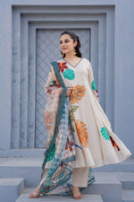 Super premium cotton brush painted dupatta set