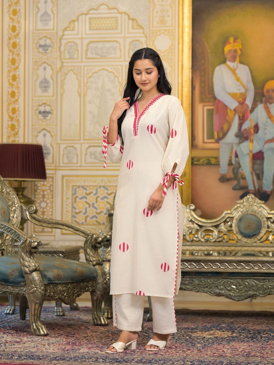 Smart cotton kurta pant