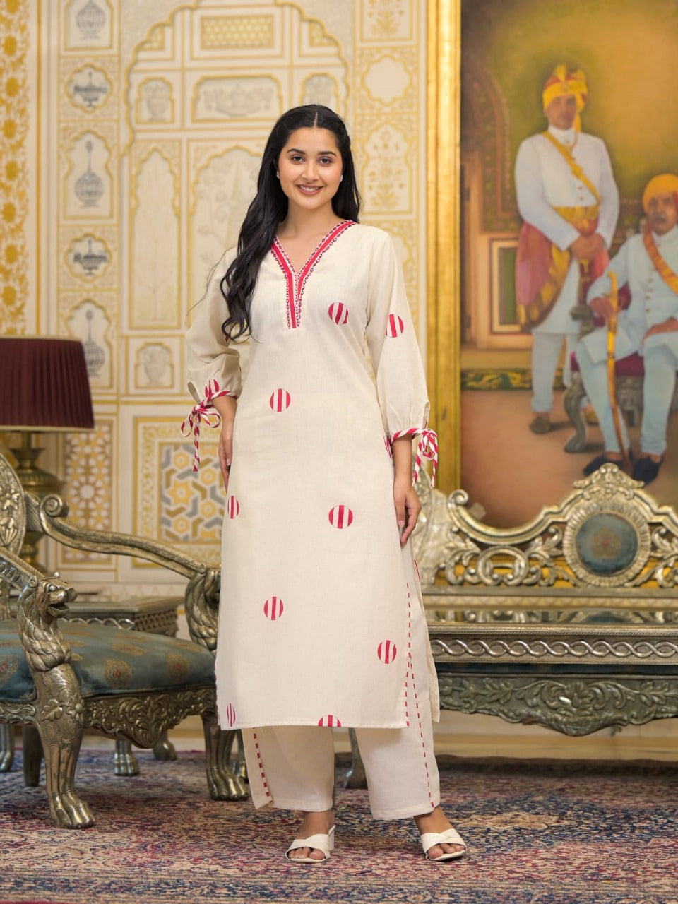 Smart cotton kurta pant