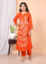 Restock on high demand! Pure cotton fully embroidered kurta pant!