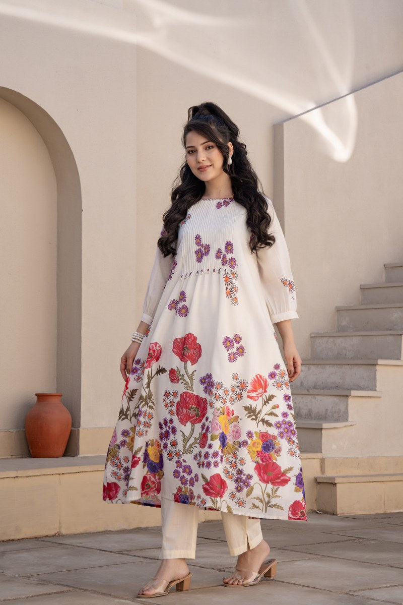 Premium cotton digital printed co ord set