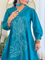 Gorgeous embroidered co ord set with pocket