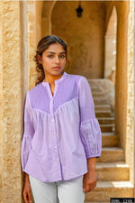 Lavender colour short stylish top
