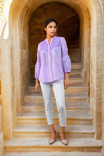 Lavender colour short stylish top