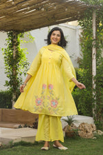 Super super premium cotton with lining and full embroidery suit set
