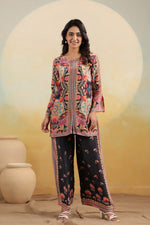 Designer crepe digital printed crepe co ord